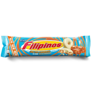 Filipinos Cookies With Caramel & White Chocolate